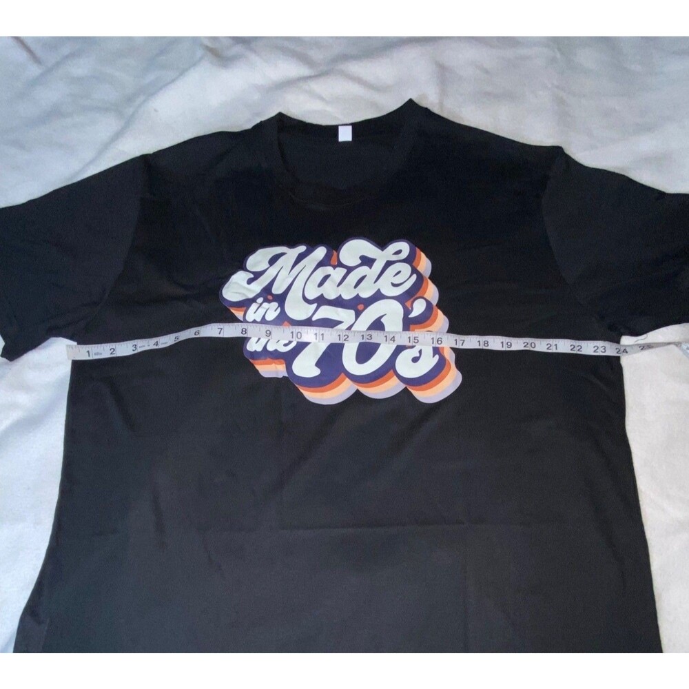 Made In The 70s Retro Graphic T-Shirt XL Black - Picture 3 of 5